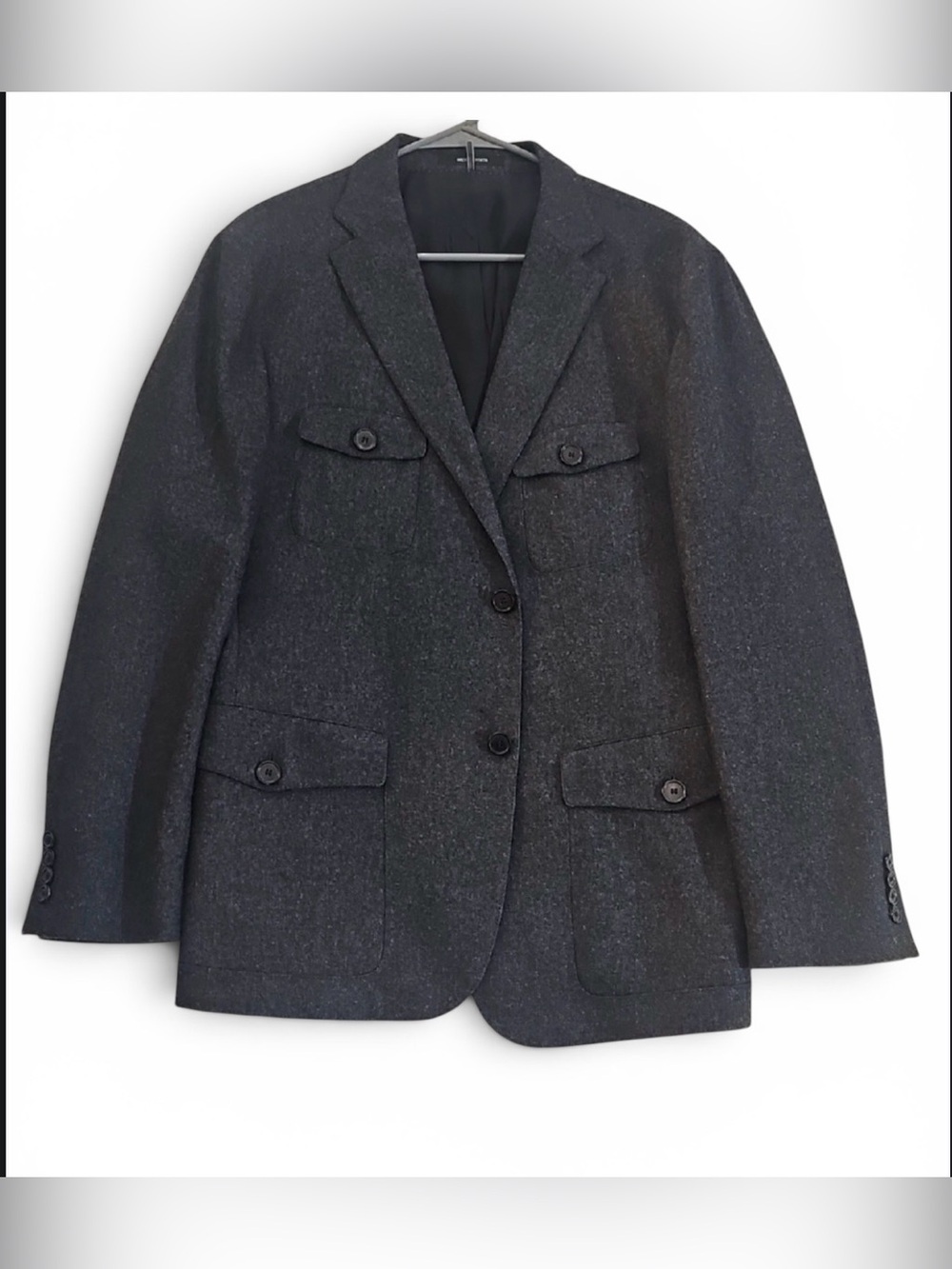 Mens HUGO BOSS Gray Wool Blazer Jacket 44R